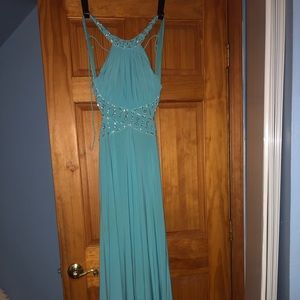 Blue prom dress